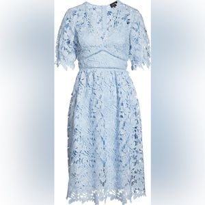 Nordstrom Bardot Ricko Lace Dress Medium  PASTEL BLUE